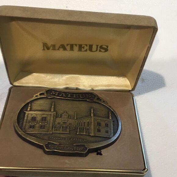 Belt buckle vintage 70’s Mateus new in original box